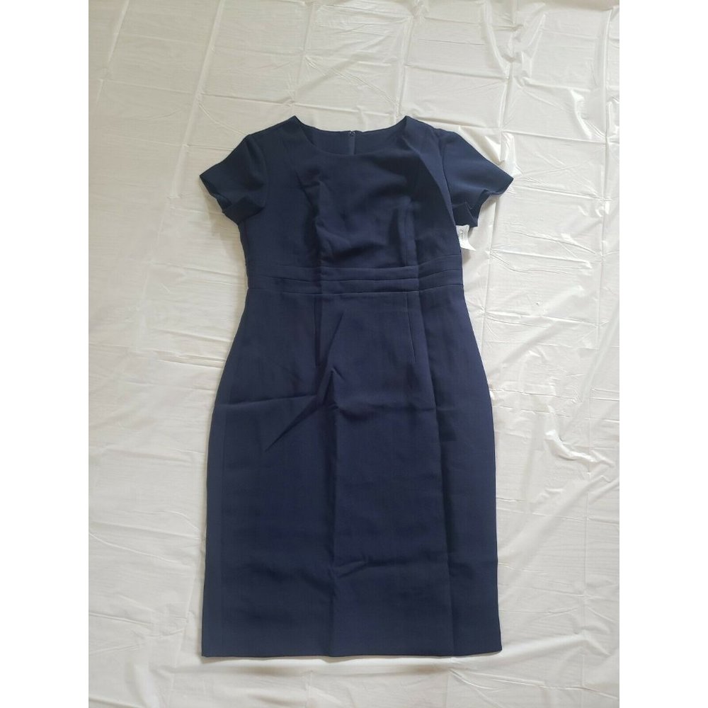 Elle Aruba Navy Blue  Size 6 R  Fitted Dress